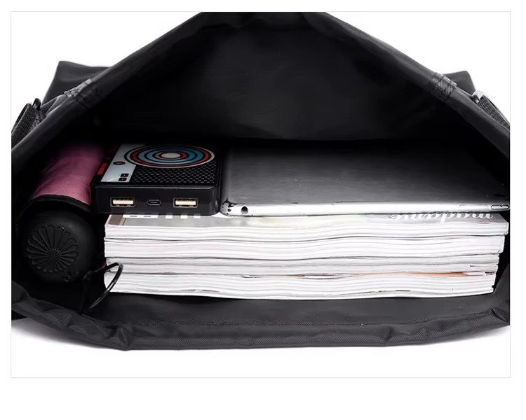 Hidden Mesh Pocket Drawstring Backpack Large Capacity Waterproof Outdoor Sports Gym Soccer Volleyball Basketball Bag detail image