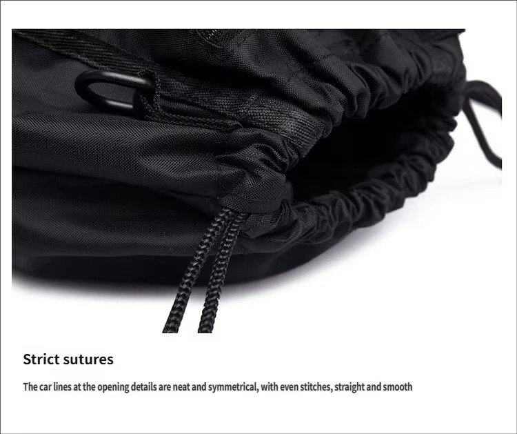 Hidden Mesh Pocket Drawstring Backpack Large Capacity Waterproof Outdoor Sports Gym Soccer Volleyball Basketball Bag detail image