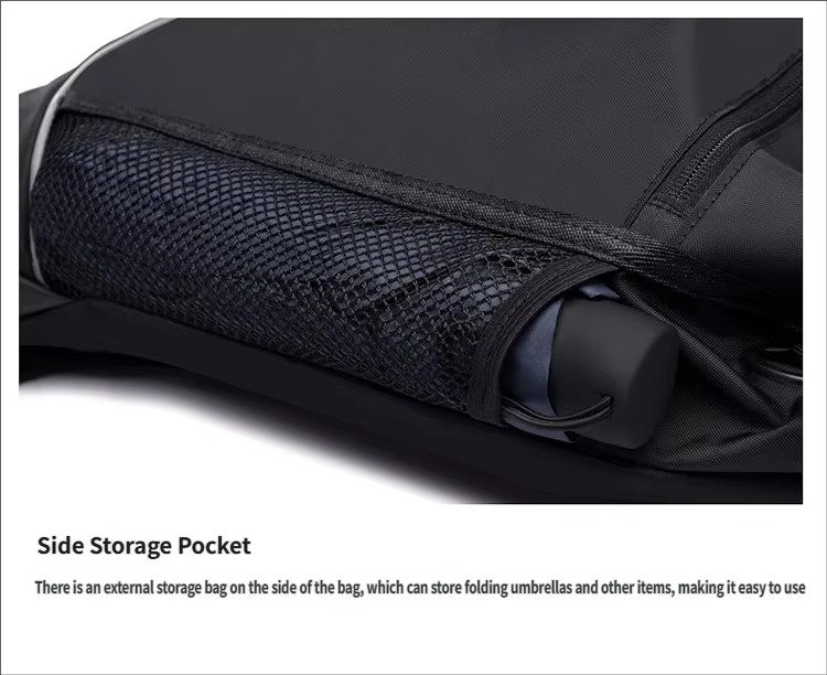 Hidden Mesh Pocket Drawstring Backpack Large Capacity Waterproof Outdoor Sports Gym Soccer Volleyball Basketball Bag detail image