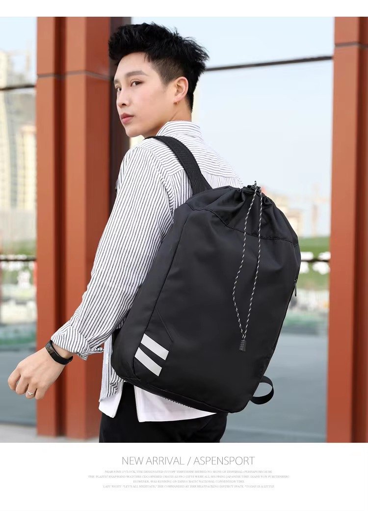 Personalized Large Capacity Drawstring Travel Backpack Waterproof Draw String Gym Sports Outdoor Training Basketball Bag detail image