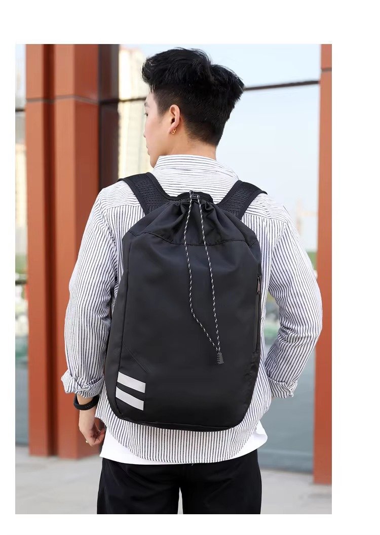Personalized Large Capacity Drawstring Travel Backpack Waterproof Draw String Gym Sports Outdoor Training Basketball Bag detail image