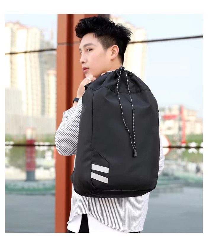 Personalized Large Capacity Drawstring Travel Backpack Waterproof Draw String Gym Sports Outdoor Training Basketball Bag detail image