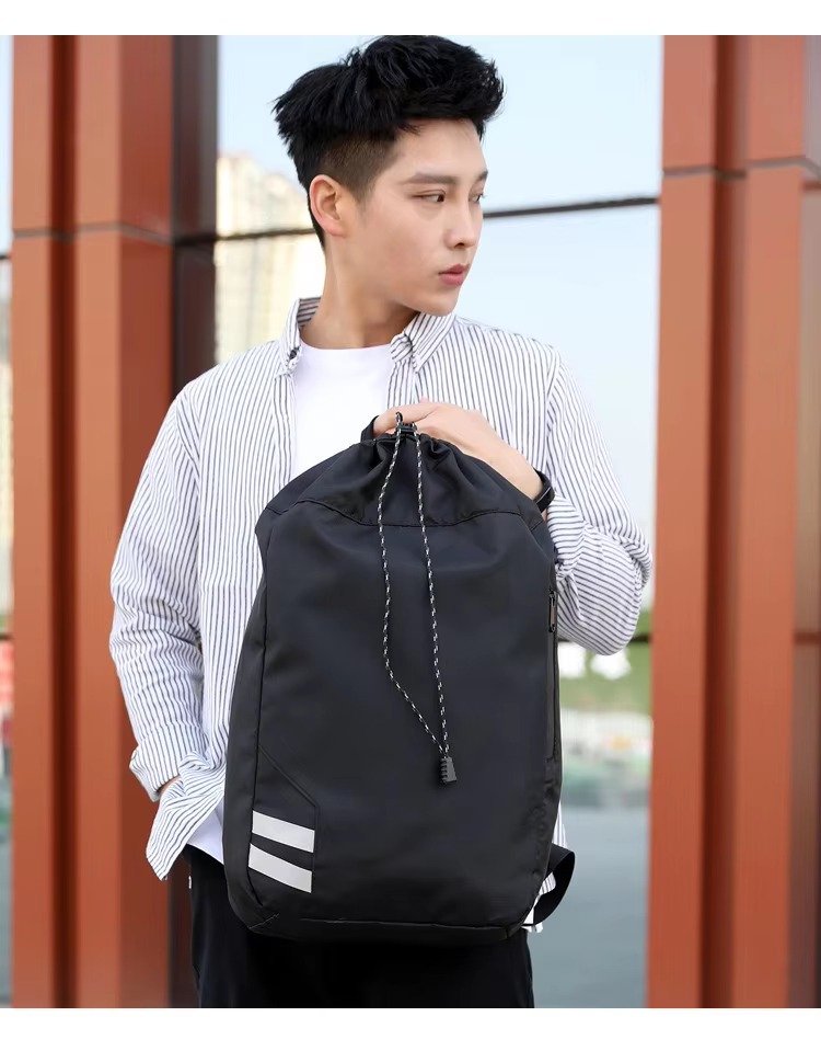Personalized Large Capacity Drawstring Travel Backpack Waterproof Draw String Gym Sports Outdoor Training Basketball Bag detail image