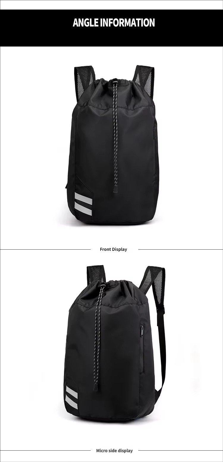 Personalized Large Capacity Drawstring Travel Backpack Waterproof Draw String Gym Sports Outdoor Training Basketball Bag detail image