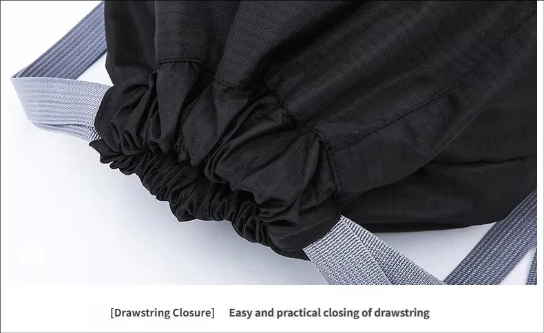 Lightweight Travel Drawstring Backpack Waterproof Draw String Gym Sports Basketball Bags Reusable Rope Drawing Bag detail image