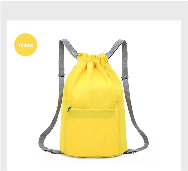 Lightweight Travel Drawstring Backpack Waterproof Draw String Gym Sports Basketball Bags Reusable Rope Drawing Bag detail image