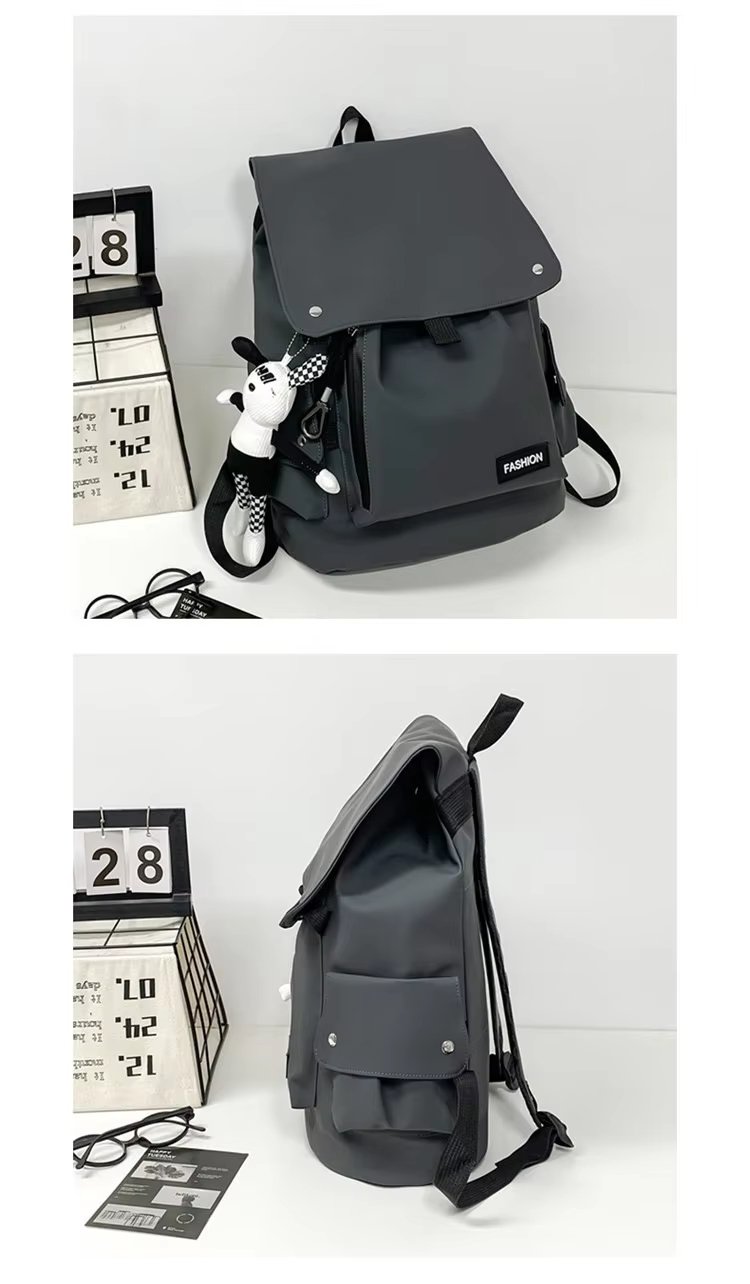 Water-Resistant Large Capacity Lightweight Modern Outdoor Nylon Flap & Roll Top Backpack product detail