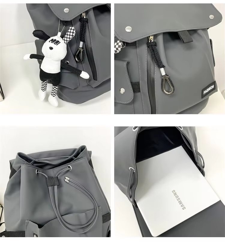 Water-Resistant Large Capacity Lightweight Modern Outdoor Nylon Flap & Roll Top Backpack product detail