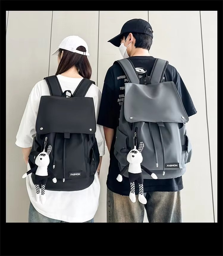 Water-Resistant Large Capacity Lightweight Modern Outdoor Nylon Flap & Roll Top Backpack product detail