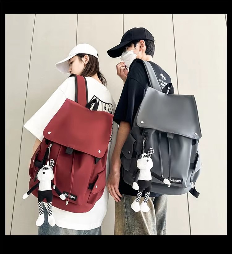 Water-Resistant Large Capacity Lightweight Modern Outdoor Nylon Flap & Roll Top Backpack product detail