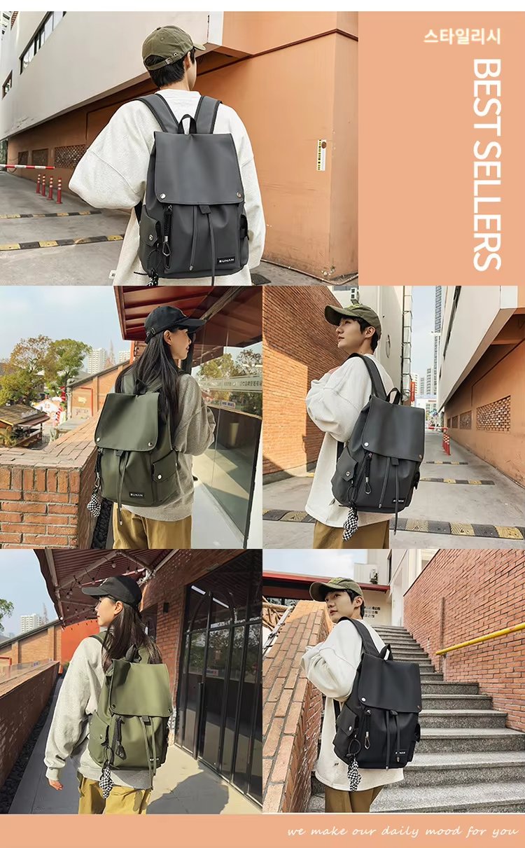 Water-Resistant Large Capacity Lightweight Modern Outdoor Oxford Laptop Backpack product detail