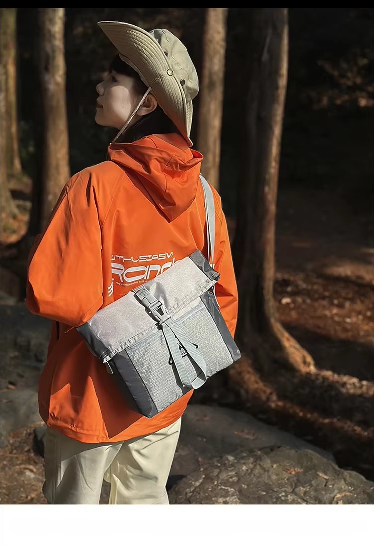 Large Capacity Lightweight Outdoor Travel Nylon Roll Top Backpack product detail