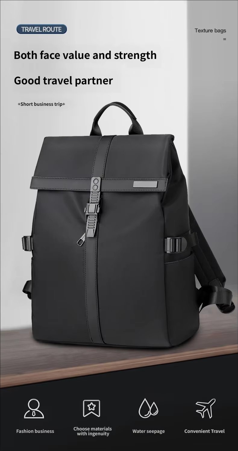 Water-Resistant Large Capacity Lightweight Modern Travel Oxford Laptop Backpack product detail