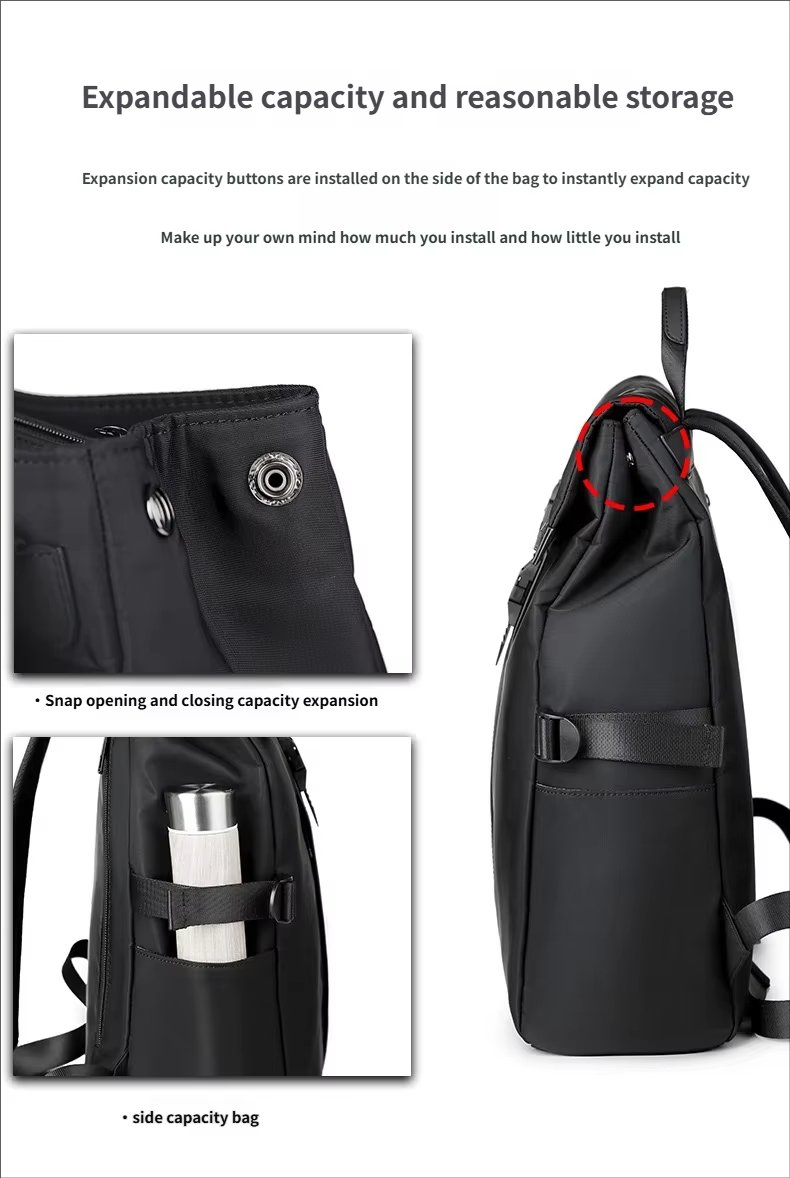 Water-Resistant Large Capacity Lightweight Modern Travel Oxford Laptop Backpack product detail