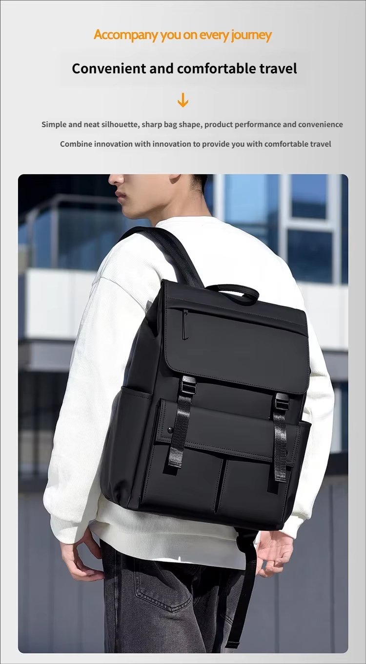 Water-Resistant Large Capacity Modern Multi-Pocket Business Oxford Laptop Backpack product detail