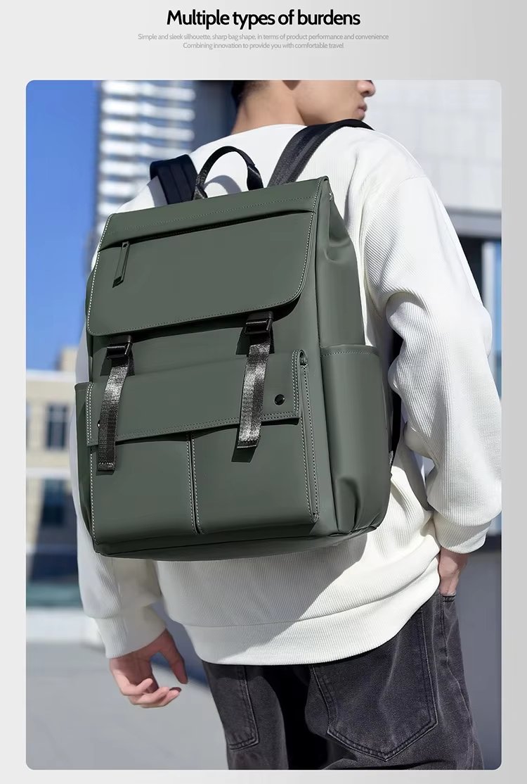 Water-Resistant Large Capacity Modern Multi-Pocket Business Oxford Laptop Backpack product detail