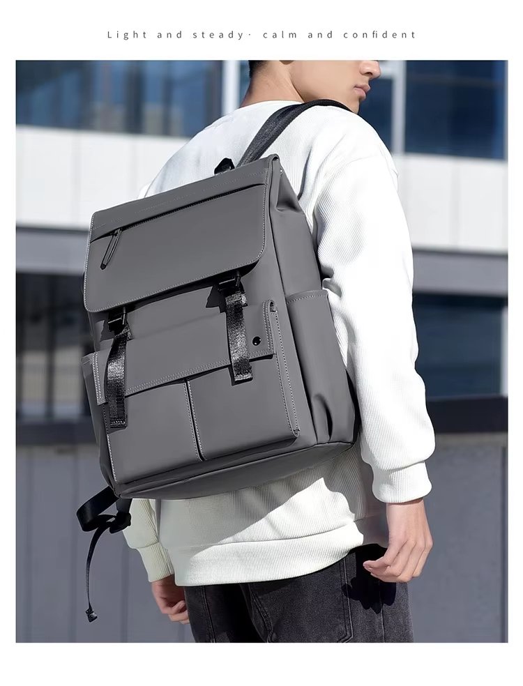 Water-Resistant Large Capacity Modern Multi-Pocket Business Oxford Laptop Backpack product detail