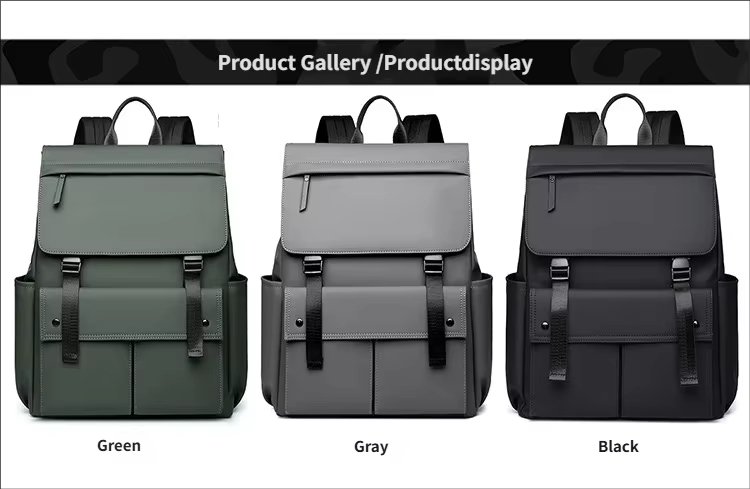 Water-Resistant Large Capacity Modern Multi-Pocket Business Oxford Laptop Backpack product detail
