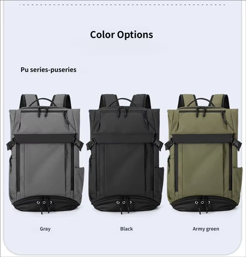 Water-Resistant Large Capacity Travel School Oxford Roll Top Backpack product detail