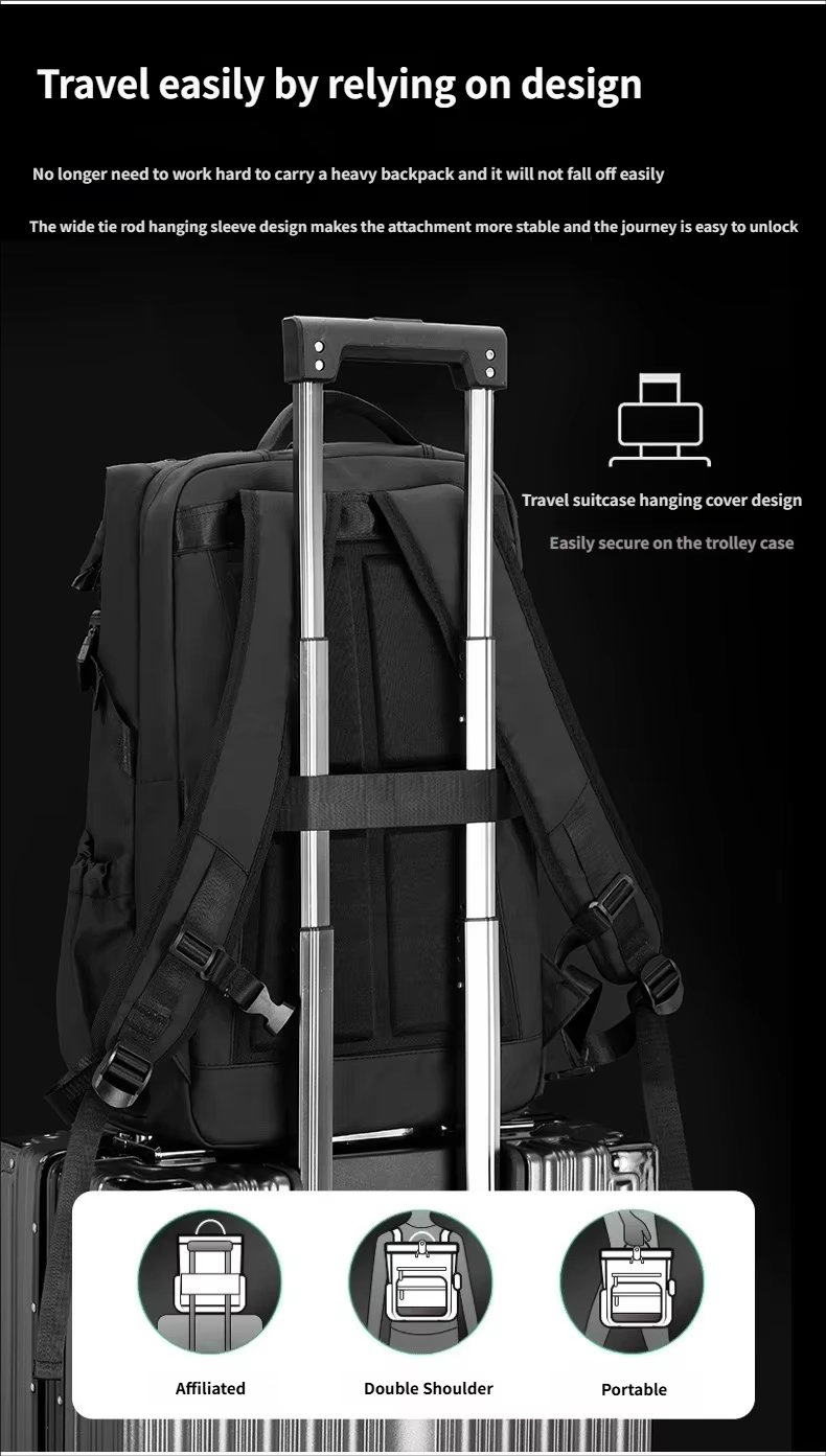 Water-Resistant Large Capacity Travel School Oxford Roll Top Backpack product detail
