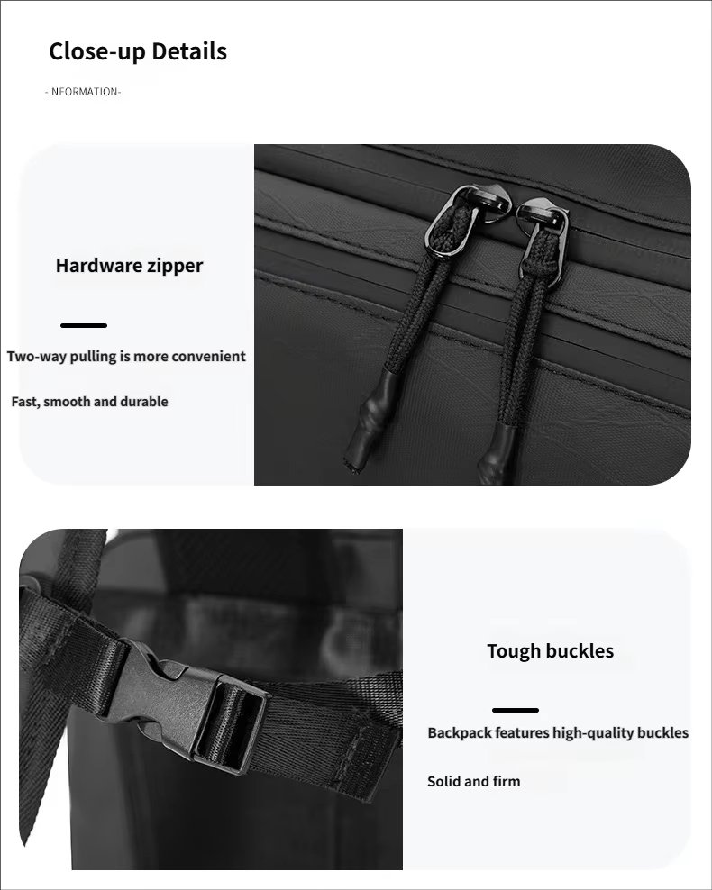 Water-Resistant Large Capacity Travel School Oxford Roll Top Backpack product detail