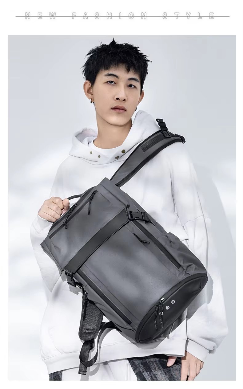 Water-Resistant Large Capacity Travel School Oxford Roll Top Backpack product detail