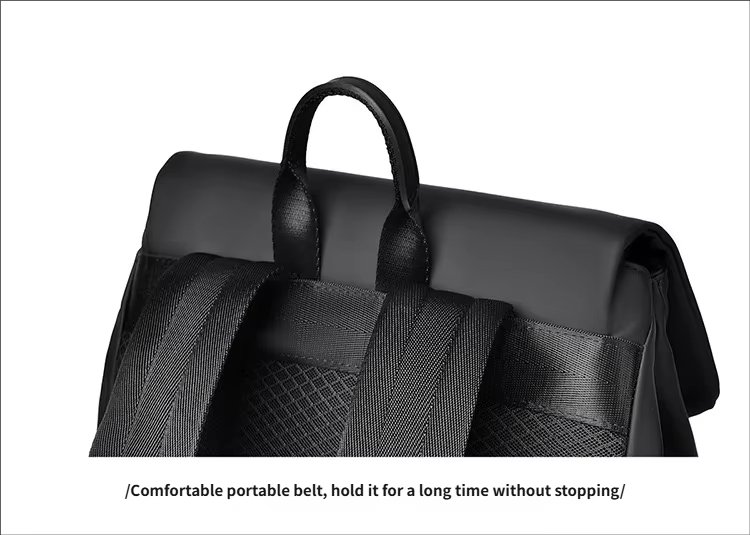 Water-Resistant Large Capacity Business Travel School PU Leather Rolling Backpack product detail