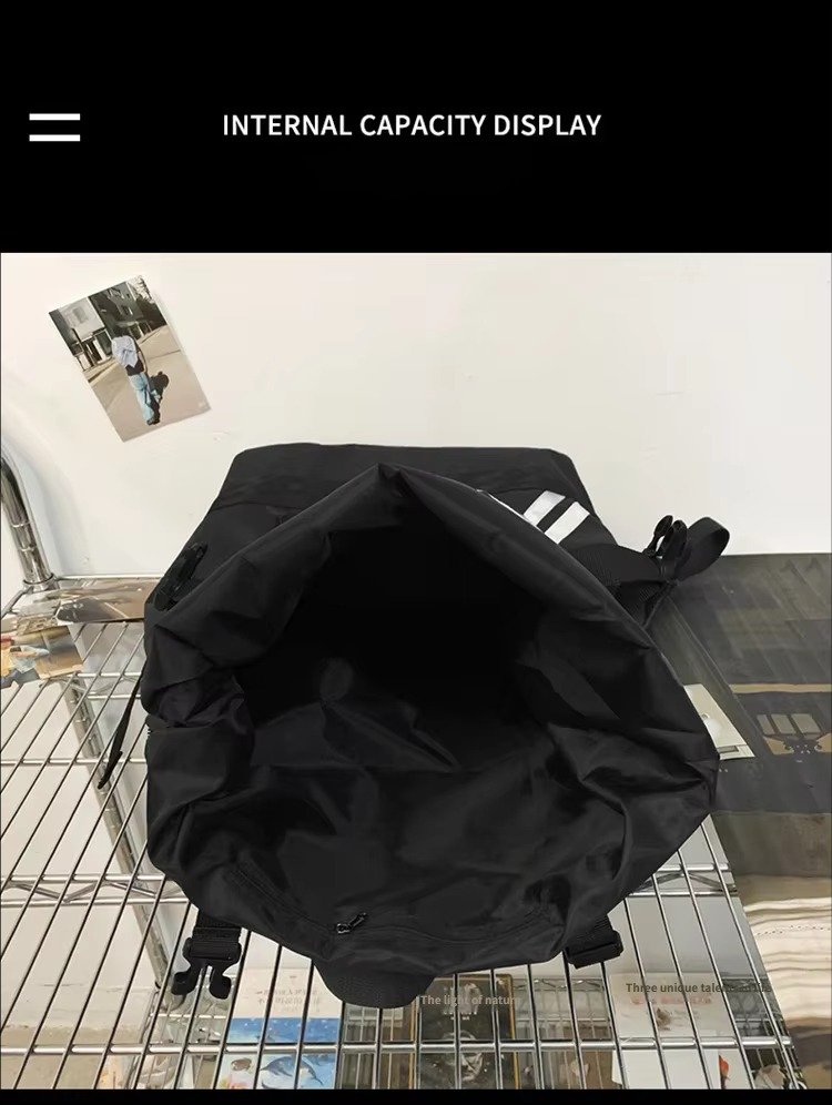 Custom Logo Fashion Roll Top Backpack Unisex College Student Schoolbag Outdoor Travel Basketball Gym Fitness Casual Sports Bags product detail