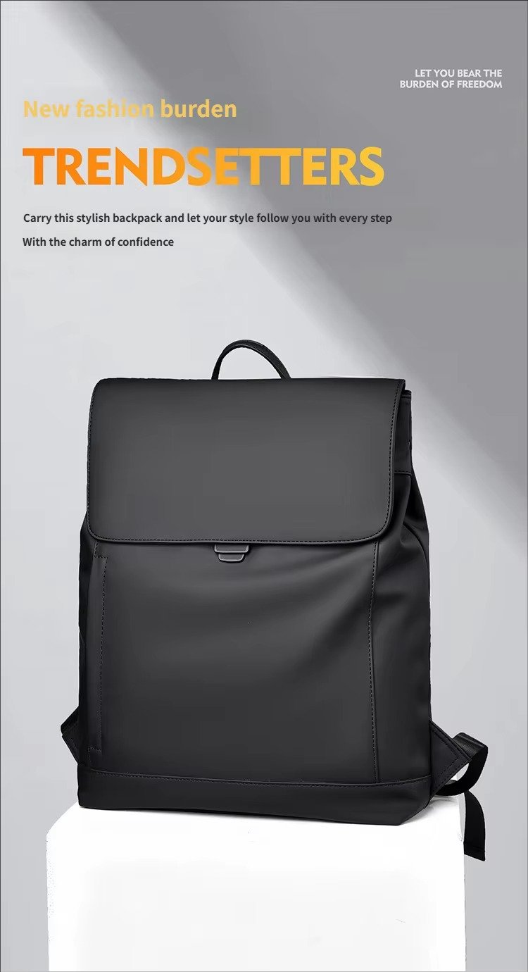 Arrival Slim Lightweight Waterproof Flap Laptop Backpack Large Capacity Anti-Theft Business Travel Bag Casual Sport Backpack detail image