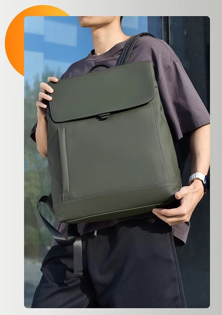 Arrival Slim Lightweight Waterproof Flap Laptop Backpack Large Capacity Anti-Theft Business Travel Bag Casual Sport Backpack detail image