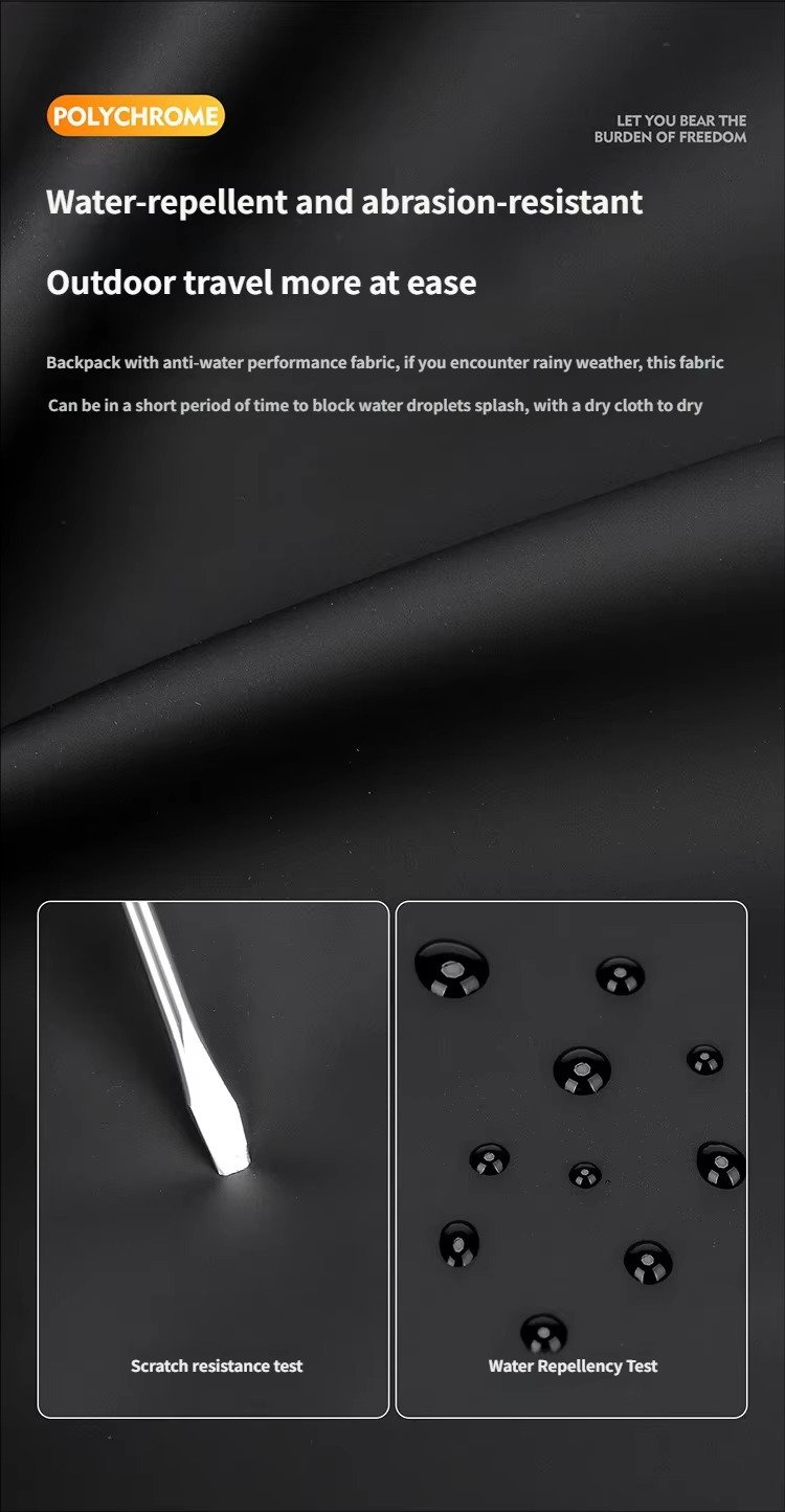 Arrival Slim Lightweight Waterproof Flap Laptop Backpack Large Capacity Anti-Theft Business Travel Bag Casual Sport Backpack detail image