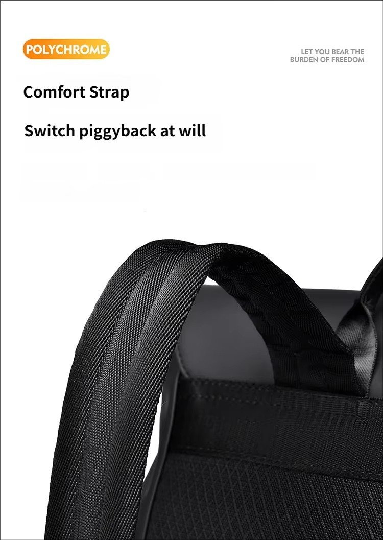 Arrival Slim Lightweight Waterproof Flap Laptop Backpack Large Capacity Anti-Theft Business Travel Bag Casual Sport Backpack detail image