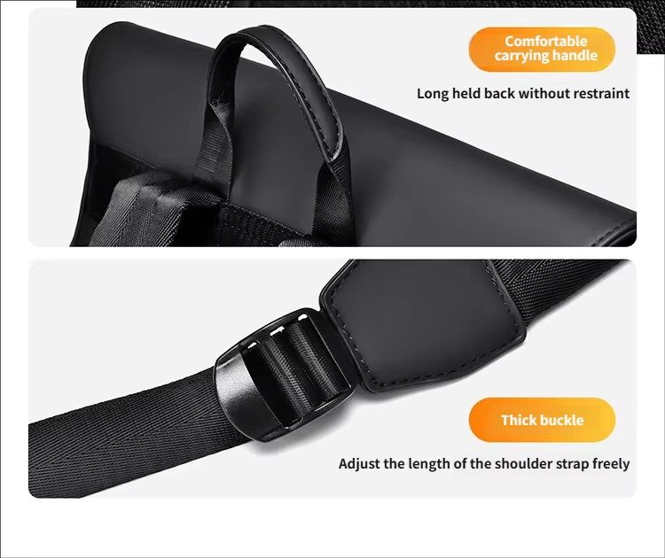 Arrival Slim Lightweight Waterproof Flap Laptop Backpack Large Capacity Anti-Theft Business Travel Bag Casual Sport Backpack detail image