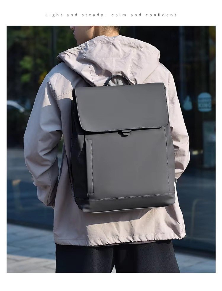 Arrival Slim Lightweight Waterproof Flap Laptop Backpack Large Capacity Anti-Theft Business Travel Bag Casual Sport Backpack detail image