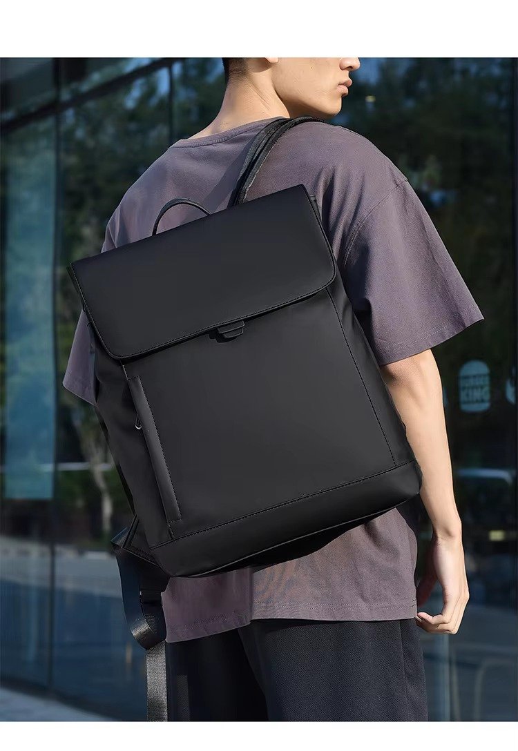 Arrival Slim Lightweight Waterproof Flap Laptop Backpack Large Capacity Anti-Theft Business Travel Bag Casual Sport Backpack detail image