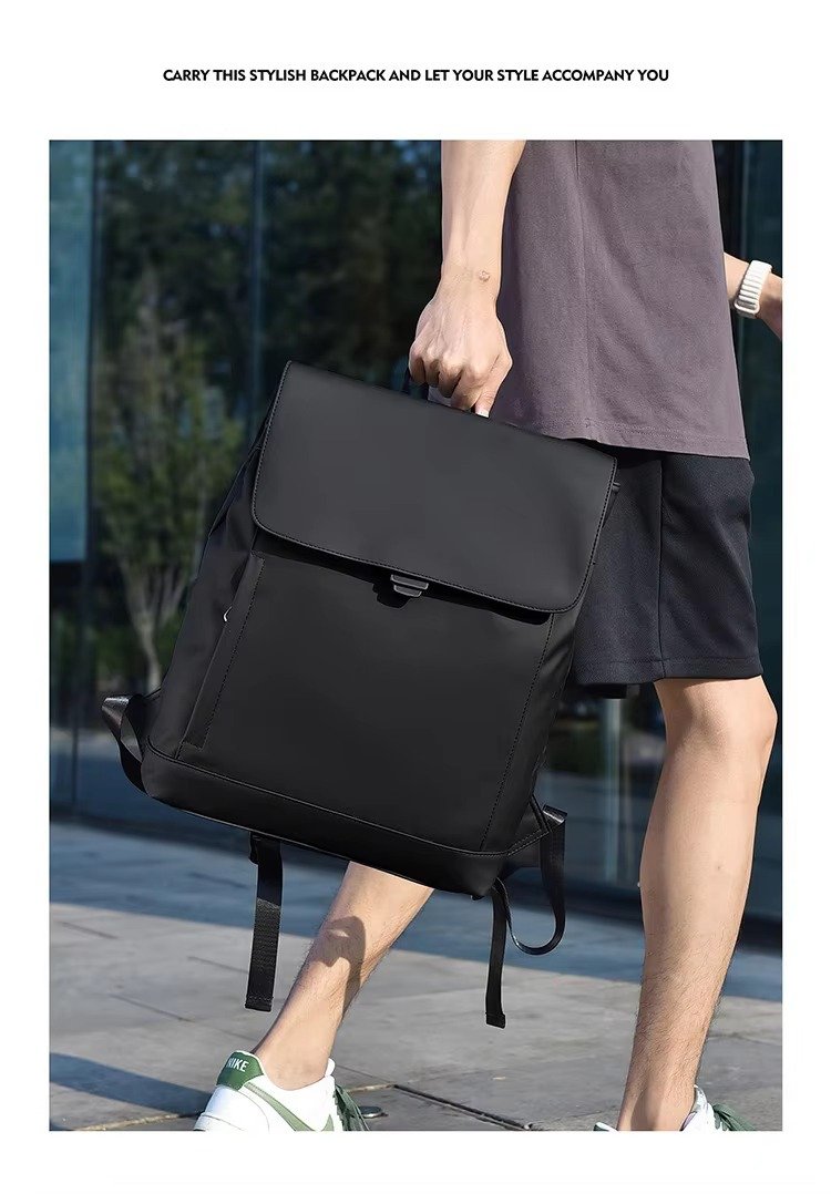 Arrival Slim Lightweight Waterproof Flap Laptop Backpack Large Capacity Anti-Theft Business Travel Bag Casual Sport Backpack detail image
