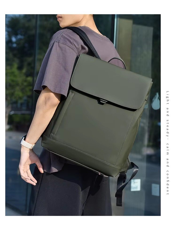 Arrival Slim Lightweight Waterproof Flap Laptop Backpack Large Capacity Anti-Theft Business Travel Bag Casual Sport Backpack detail image