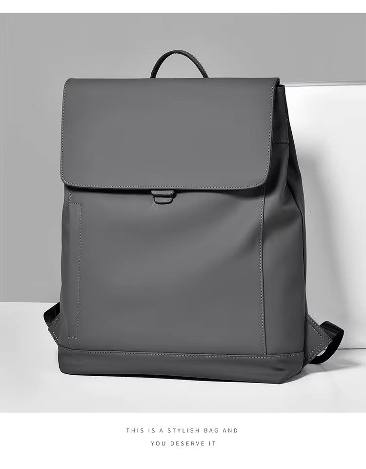 Arrival Slim Lightweight Waterproof Flap Laptop Backpack Large Capacity Anti-Theft Business Travel Bag Casual Sport Backpack detail image