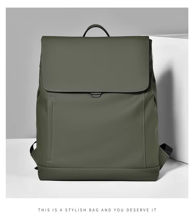 Arrival Slim Lightweight Waterproof Flap Laptop Backpack Large Capacity Anti-Theft Business Travel Bag Casual Sport Backpack detail image