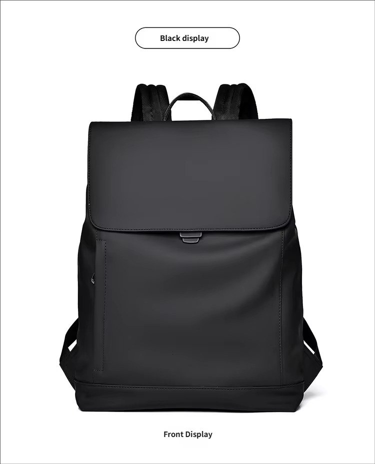 Arrival Slim Lightweight Waterproof Flap Laptop Backpack Large Capacity Anti-Theft Business Travel Bag Casual Sport Backpack detail image