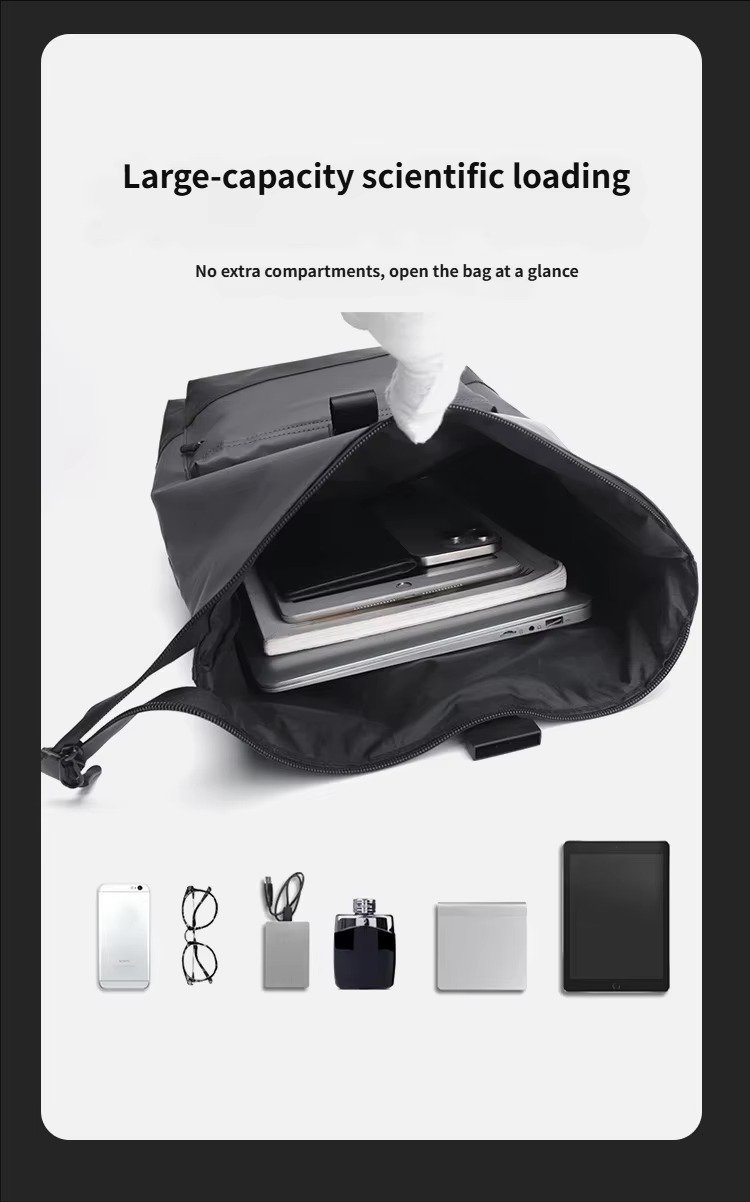 'S Large Capacity Roll Top Backpack Casual College Students Schoolbag Spliced Color Waterproof PU Travel Laptop Backpacks detail image