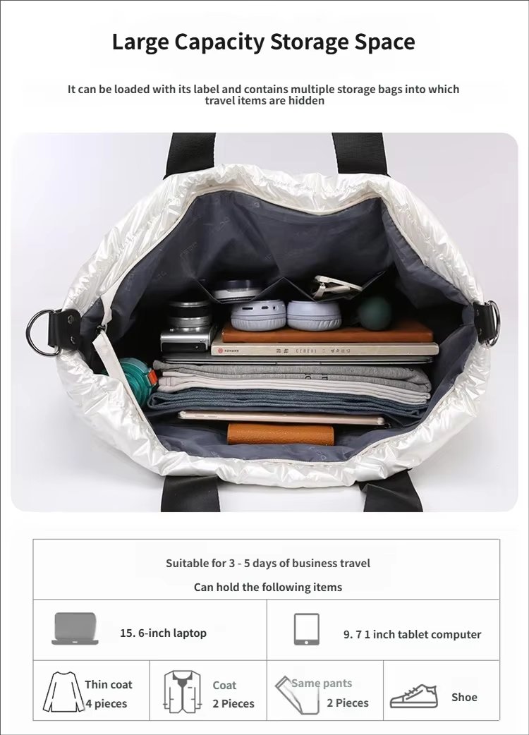 Waterproof Oxford Weekend Travel Lightweight Duffel Bag product detail