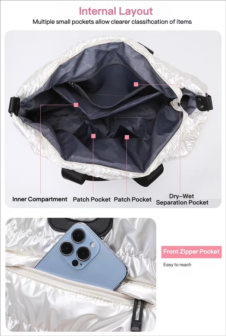 Waterproof Oxford Weekend Travel Lightweight Duffel Bag product detail