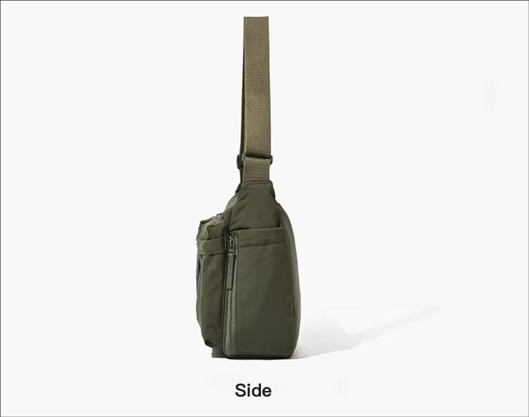 Unisex Fashion Casual Multi-pocket Messenger Bag Large Capacity Waterproof Nylon Crossbody Shoulder Handbags - product detail