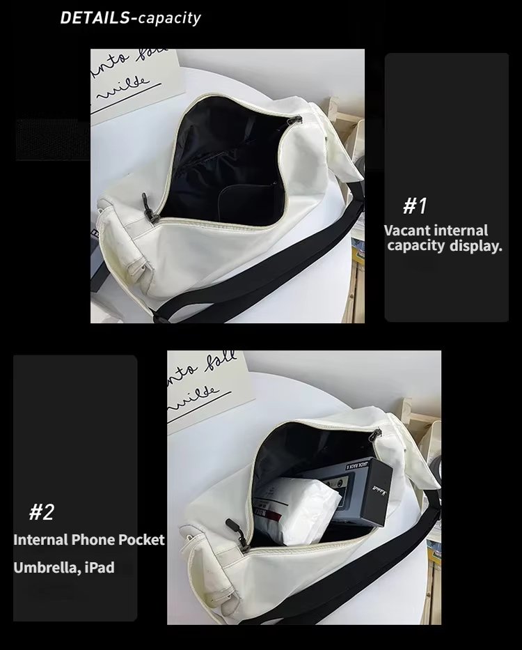 Waterproof Large Capacity Foldable Lightweight Multi-function Gym Travel Tote Bag - product detail