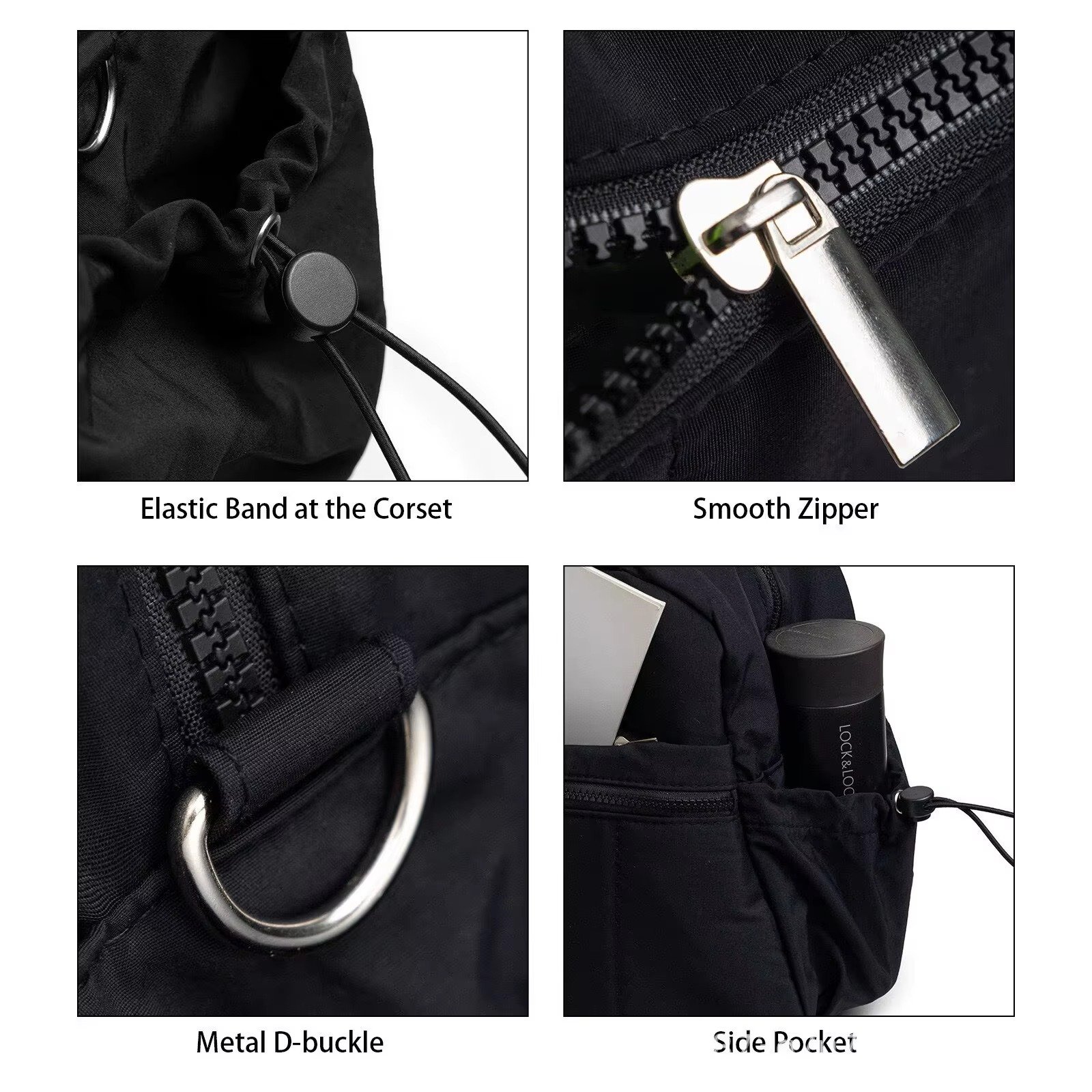 Large Capacity Travel Duffle Bag Waterproof Nylon Yoga Sports Gym Fitness Bag Lightweight PUffer Quilted Tote Bag detail image