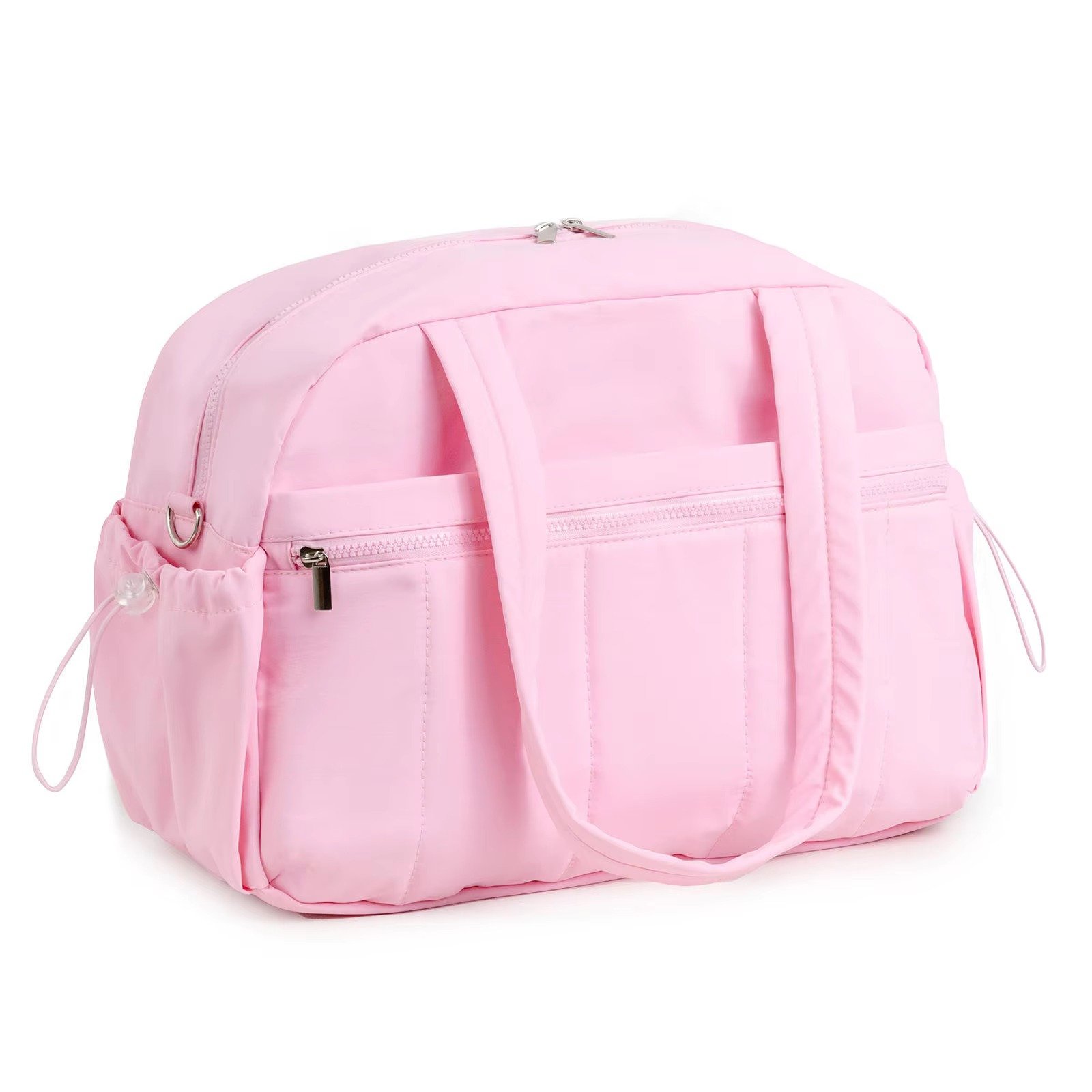 Large Capacity Travel Duffle Bag Waterproof Nylon Yoga Sports Gym Fitness Bag Lightweight PUffer Quilted Tote Bag detail image