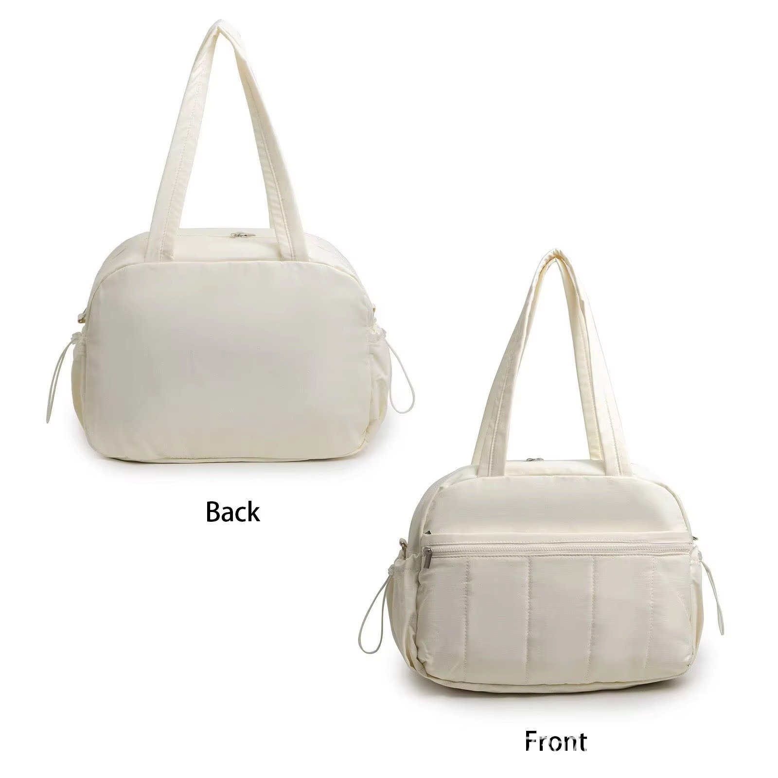 Large Capacity Travel Duffle Bag Waterproof Nylon Yoga Sports Gym Fitness Bag Lightweight PUffer Quilted Tote Bag detail image