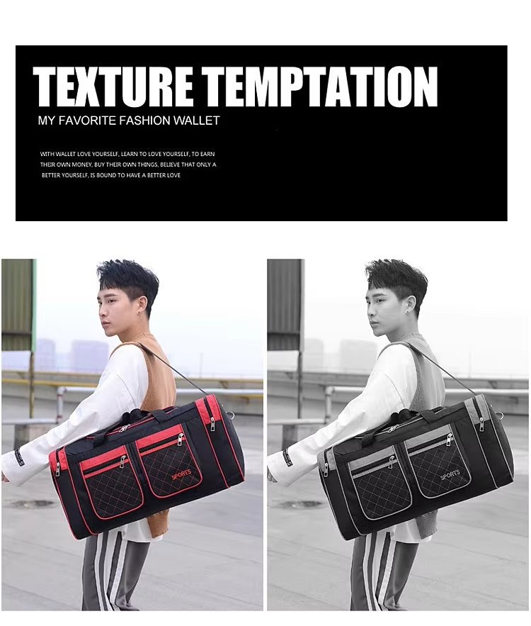 Water-Resistant Oxford Weekend Travel Duffel Bag product detail