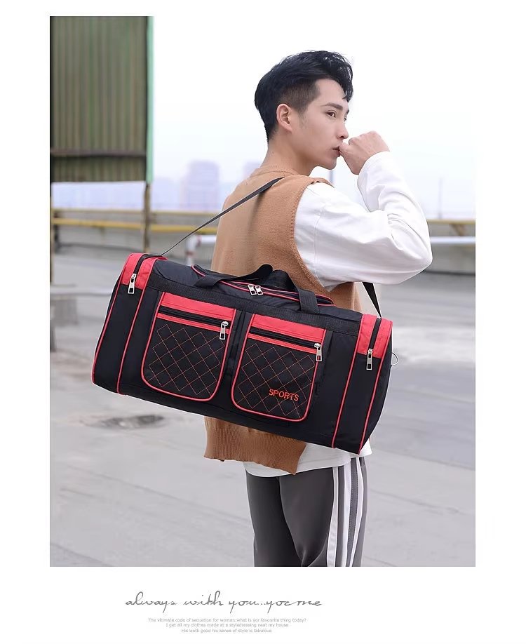Water-Resistant Oxford Weekend Travel Duffel Bag product detail